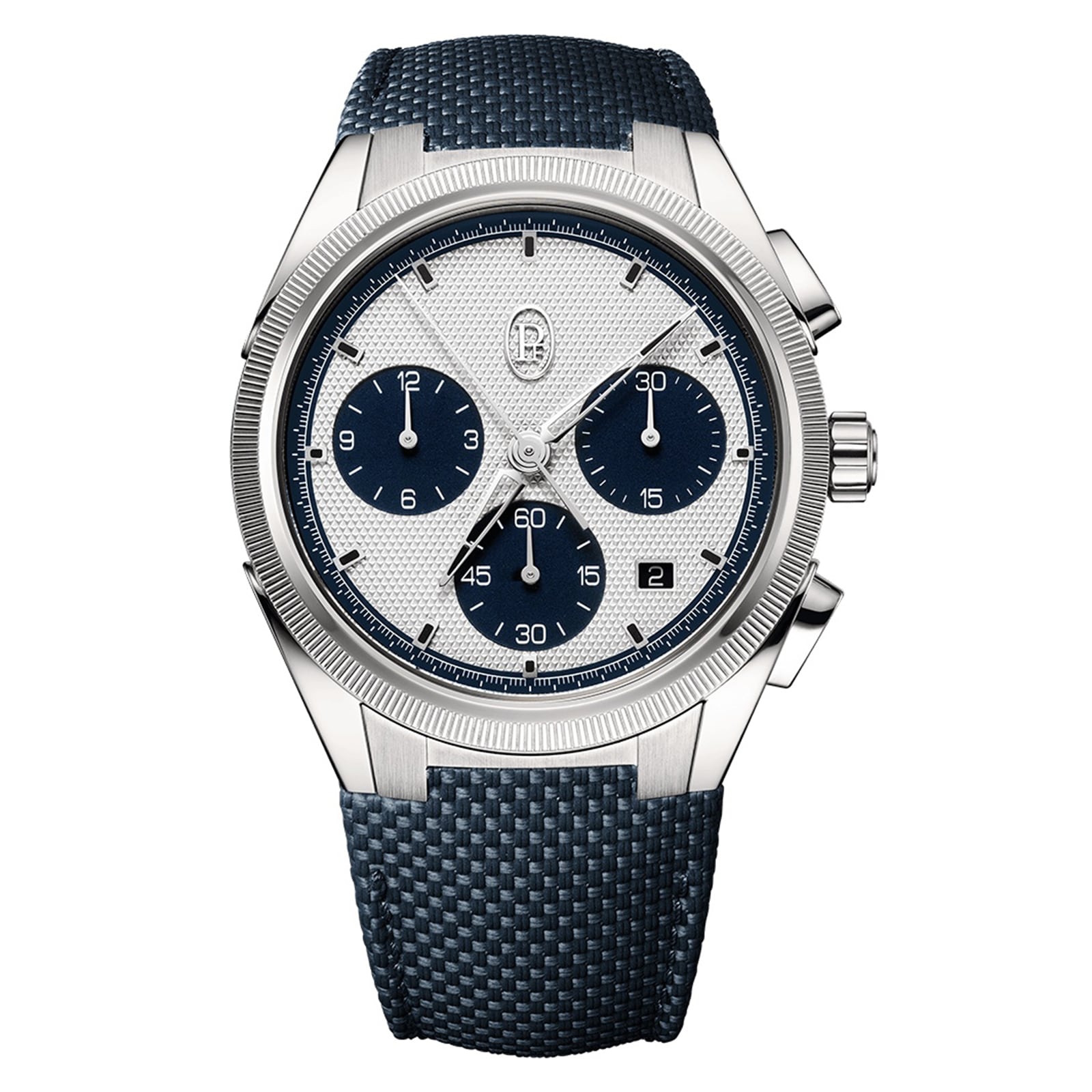 Parmigiani Fleurier Tonda PF Sport Chronograph Automatic Stainless Steel Blue 42mm Mens Watch