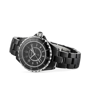 Chanel J12 Black Ceramic 33mm Ladies Watch H00682