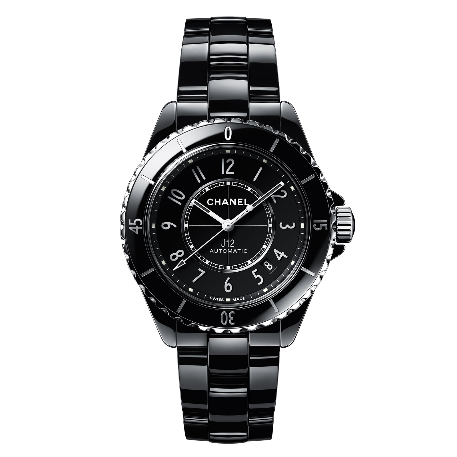 Chanel men's watch black hotsell