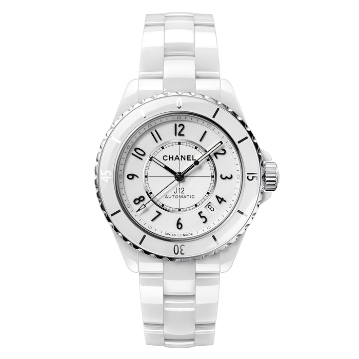 Chanel J12 White Ceramic Automatic 38mm White Dial Ladies Watch