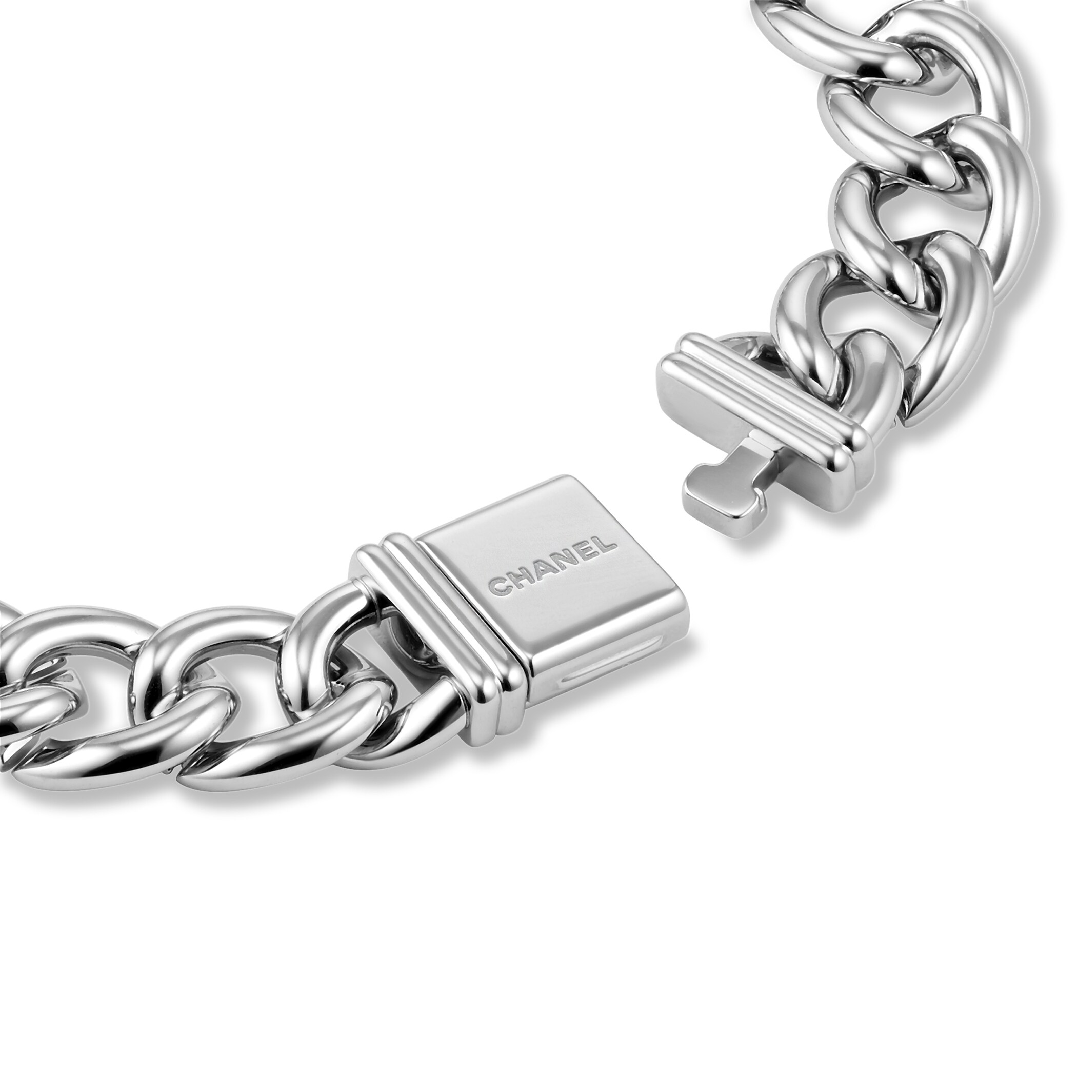 Chanel Premiere Steel and Onyx Watch