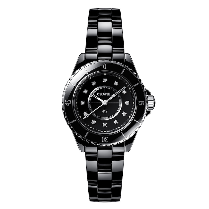 Chanel J12 Ceramic Diamond Lady's Watch, H5705