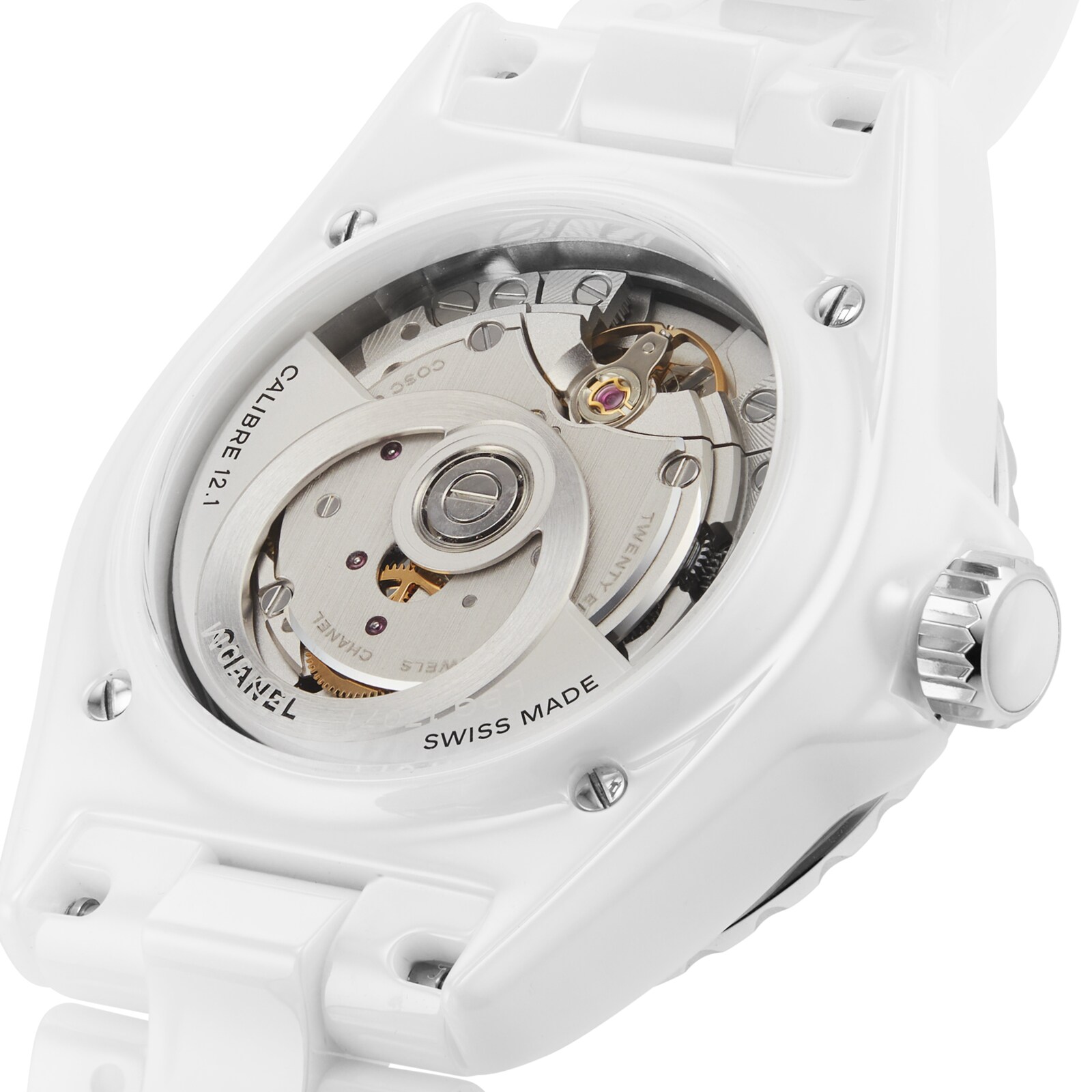 CHANEL J12 DIAMOND BEZEL WATCH CALIBRE 12.1, 38 MM