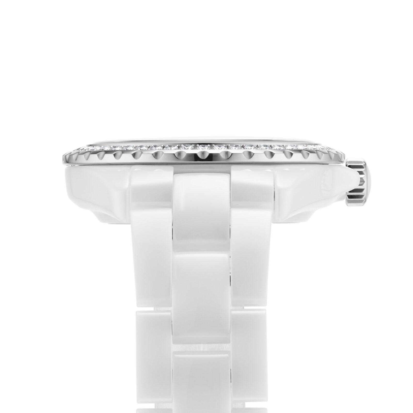 CHANEL J12 DIAMOND BEZEL WATCH CALIBRE 12.1, 38 MM