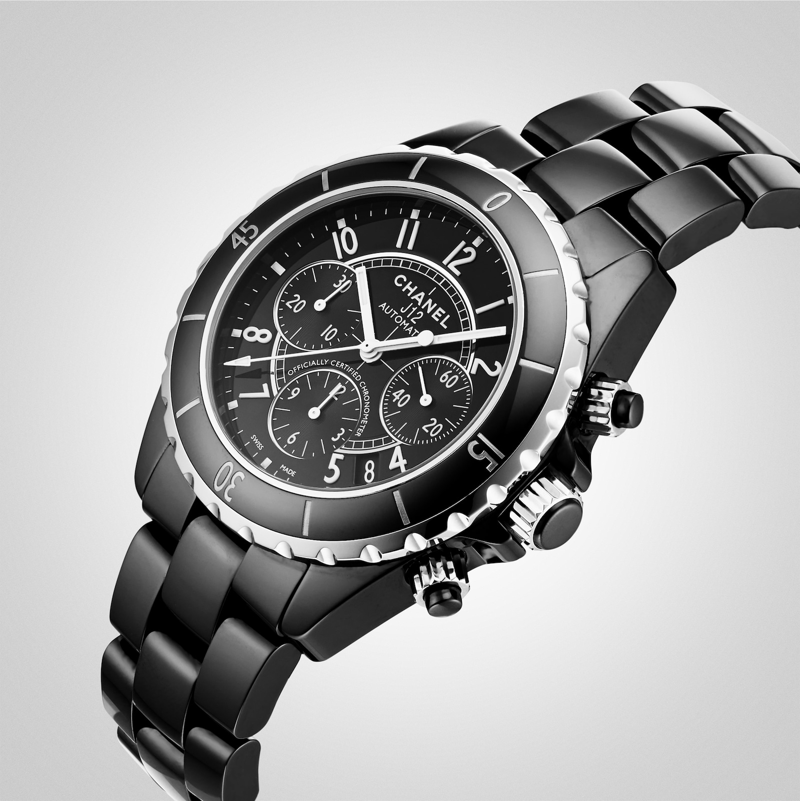 CHANEL J12 CHRONOGRAPH WATCH, 41 MM