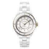 Chanel J12 White Ceramic and Gold 38mm White Dial Automatic Watch
