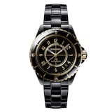 Chanel J12 Black Ceramic and Gold 38mm White Dial Automatic Watch