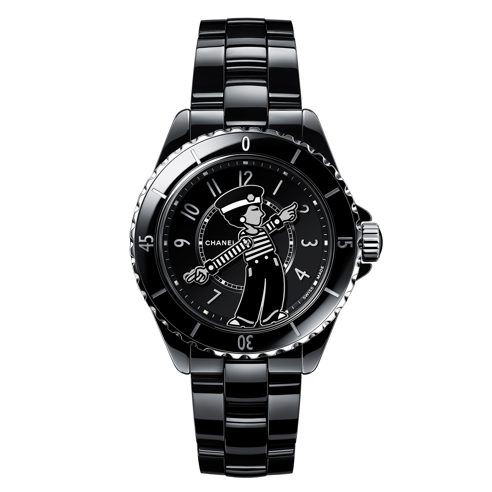 CHANEL MADEMOISELLE J12 LA PAUSA WATCH, 38 MM CHANEL MADEMOISELLE J12 LA PAUSA WATCH, 38 MM