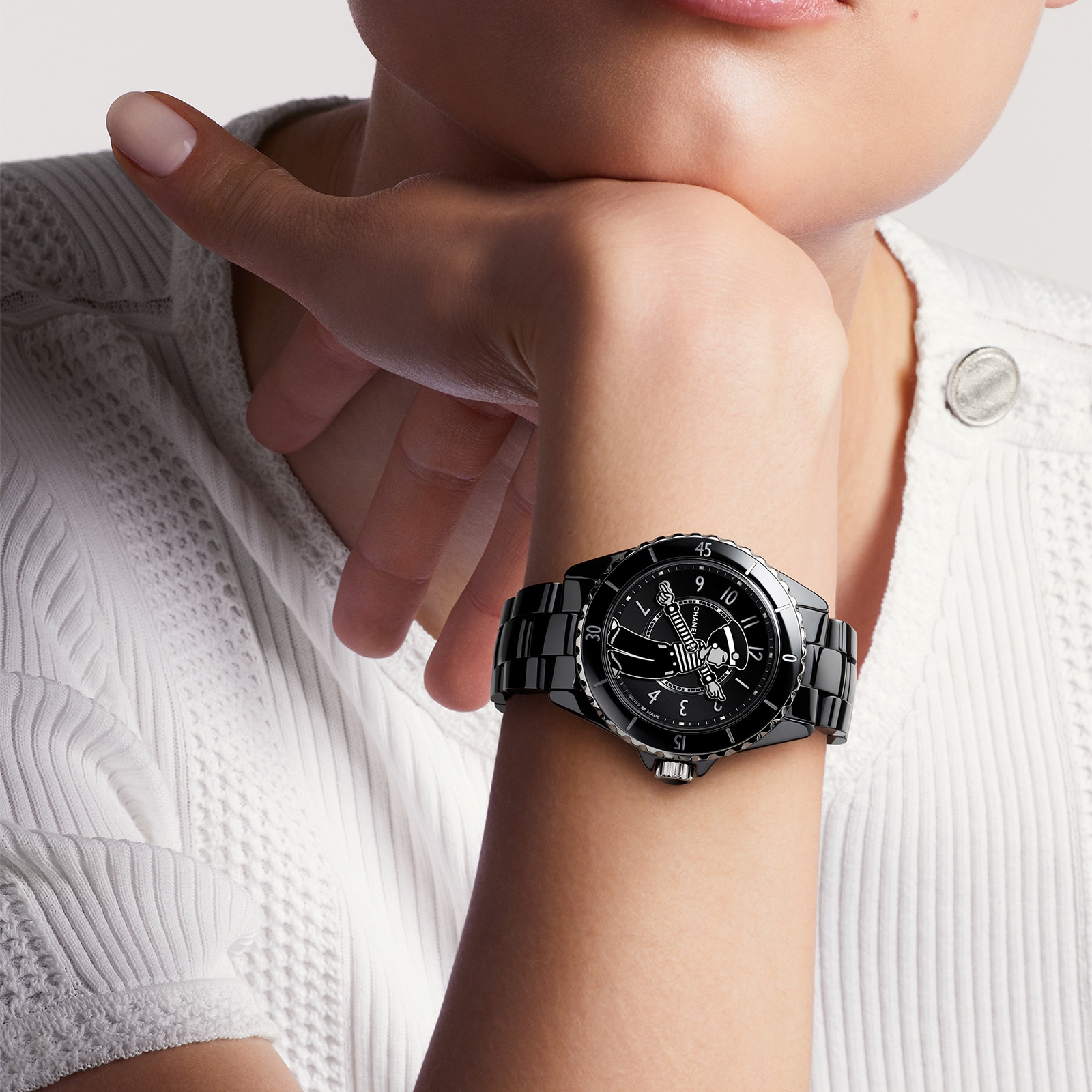 CHANEL MADEMOISELLE J12 LA PAUSA WATCH, 38 MM CHANEL MADEMOISELLE J12 LA PAUSA WATCH, 38 MM