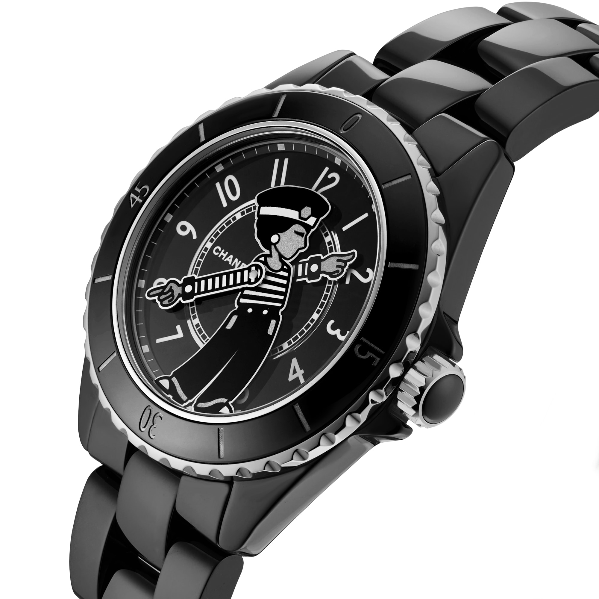 CHANEL MADEMOISELLE J12 LA PAUSA WATCH, 38 MM CHANEL MADEMOISELLE J12 LA PAUSA WATCH, 38 MM