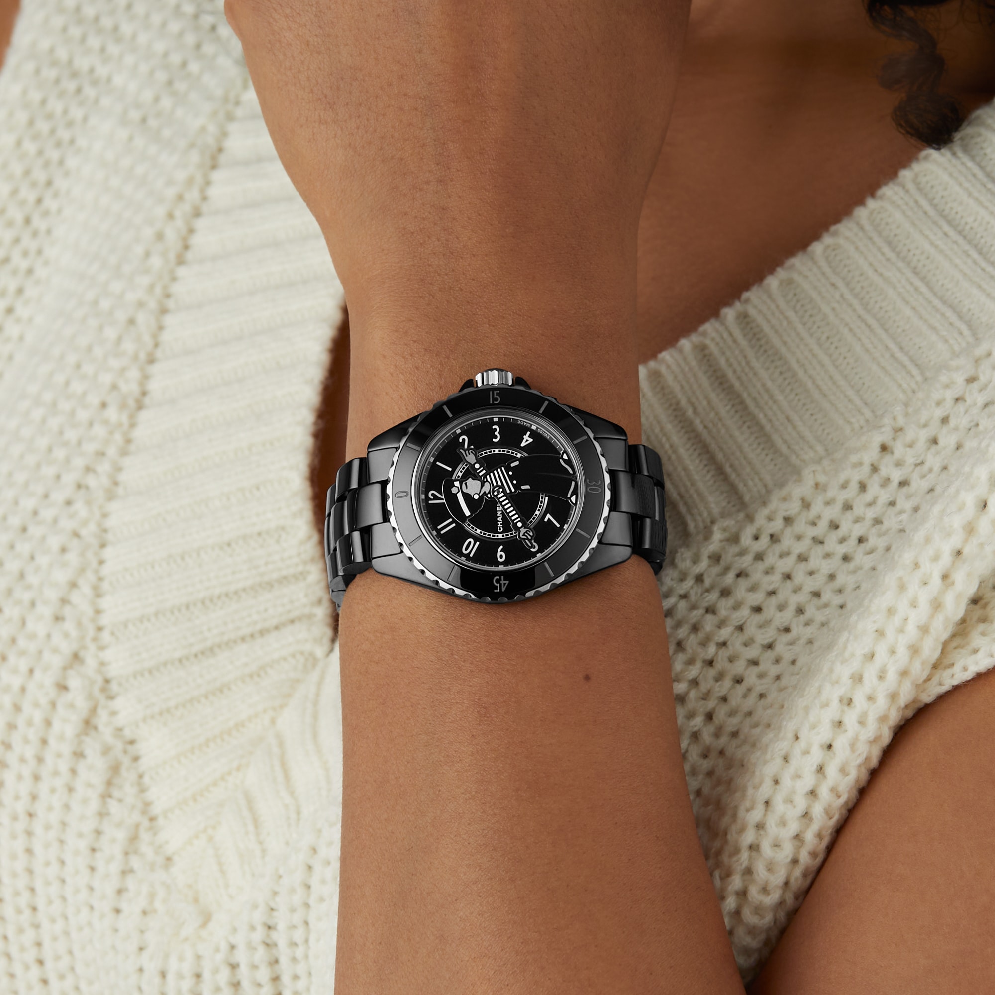 CHANEL MADEMOISELLE J12 LA PAUSA WATCH, 38 MM CHANEL MADEMOISELLE J12 LA PAUSA WATCH, 38 MM