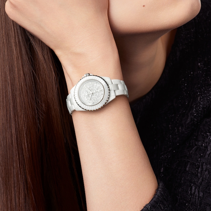 CHANEL J12 Cosmic White Ceramic 33mm White Dial