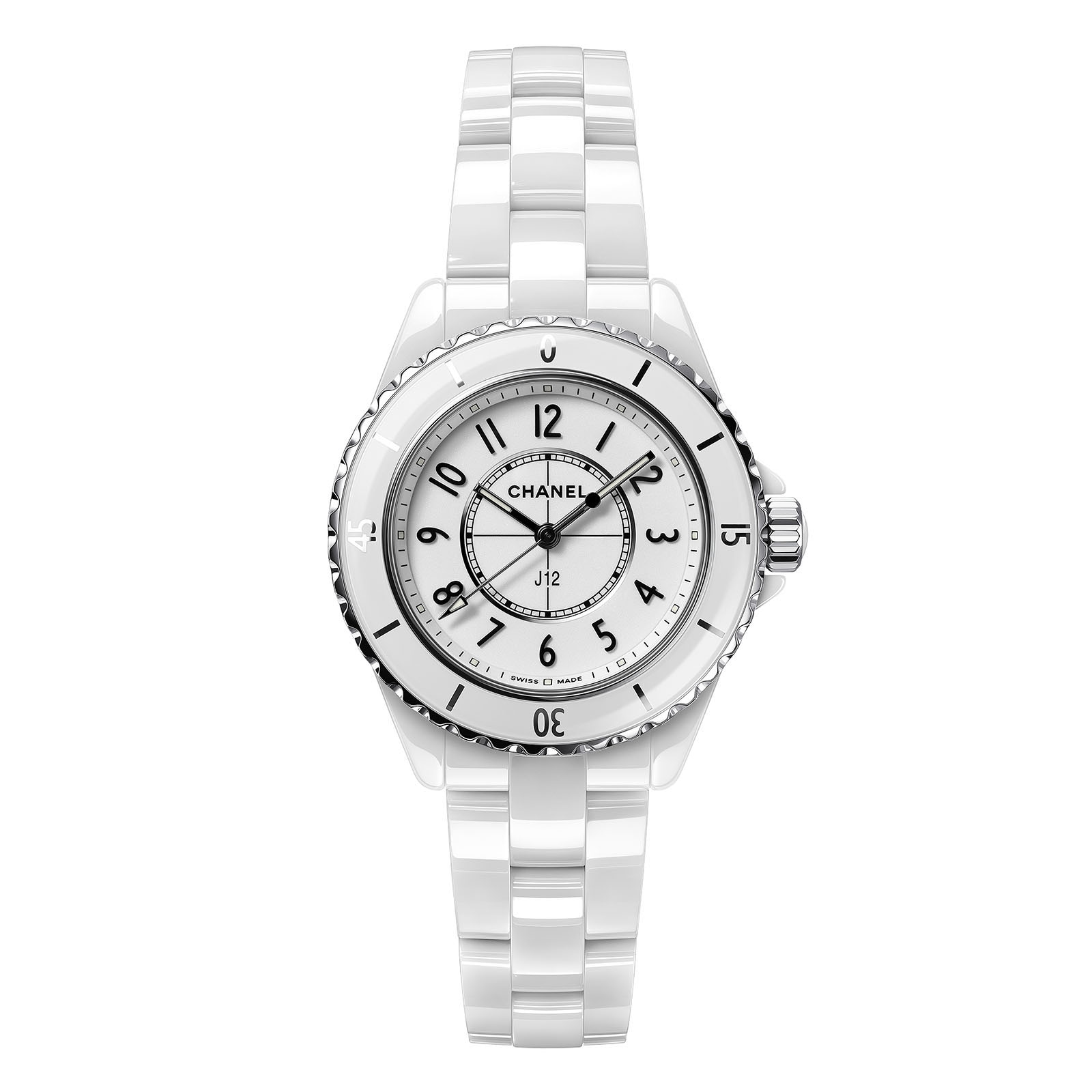 CHANEL J12 White Ceramic 33mm White Dial H5698 | Mayors