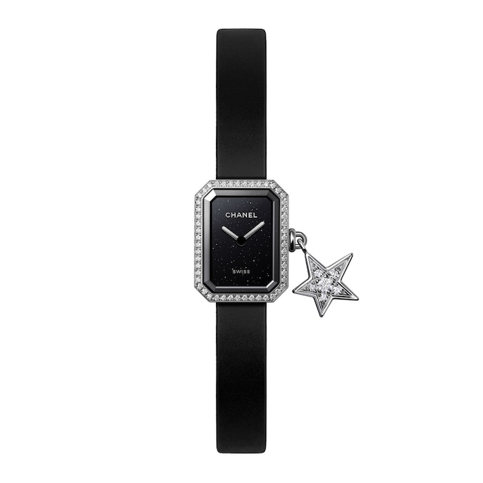 CHANEL Premiere Lucky Star Steel Black Glitter Laquered Dial Quartz