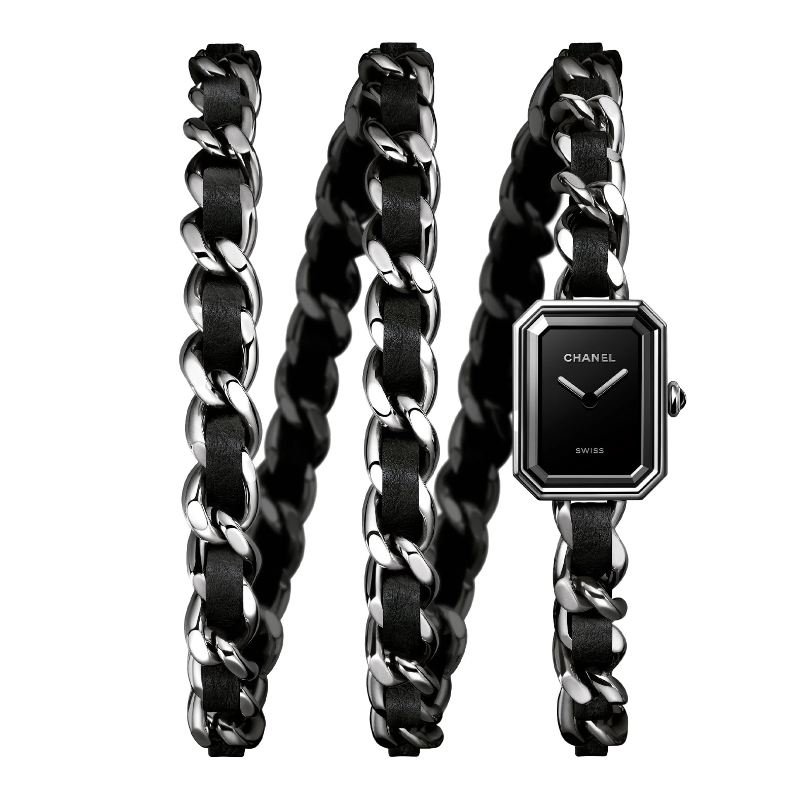 【マトラッセ】CHANEL ‘シャネル 時計‘ ブラック 純正ブレス ☆極美品☆ Chanel PREMIÈRE ICONIC CHAIN WATCH H7023 MED | Betteridge
