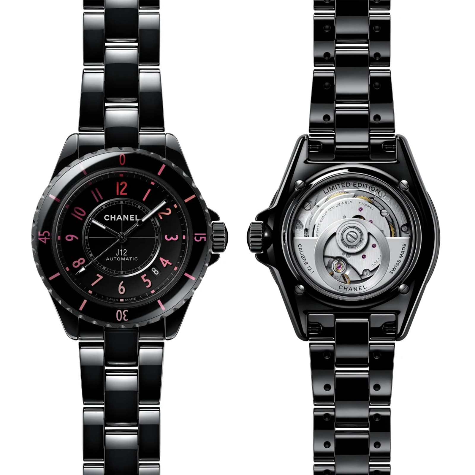 Chanel J12 BLUSH WATCH CALIBRE 12.1, 38 MM Chanel J12 BLUSH WATCH CALIBRE 12.1, 38 MM