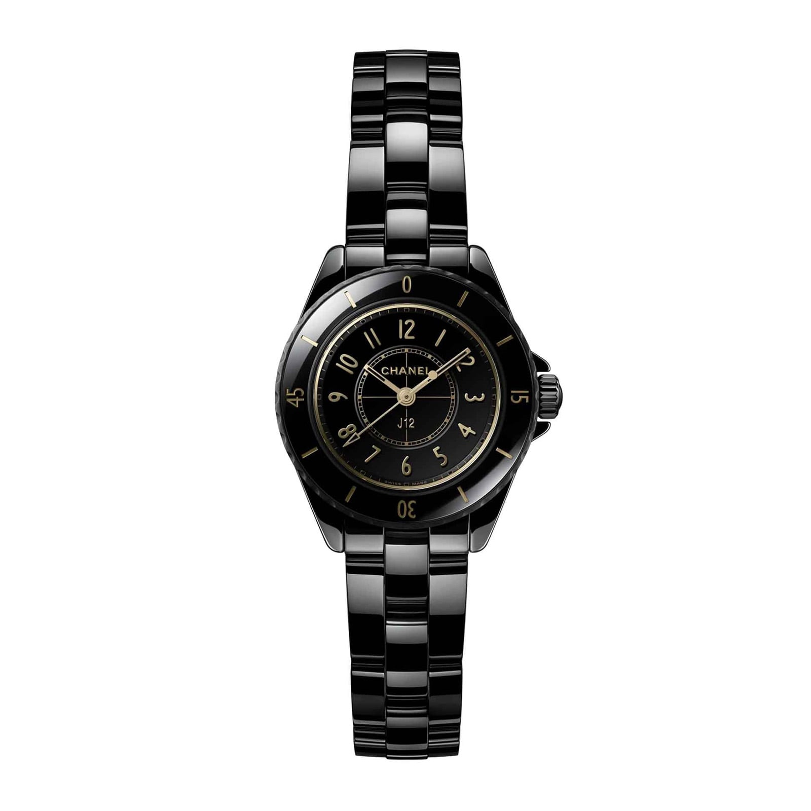 Chanel J12 GOLDEN BLACK WATCH, 28MM