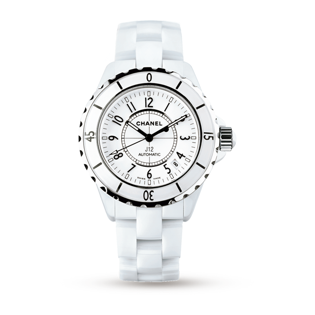 Chanel J12 White Ceramic and Steel 38mm Ladies Watch