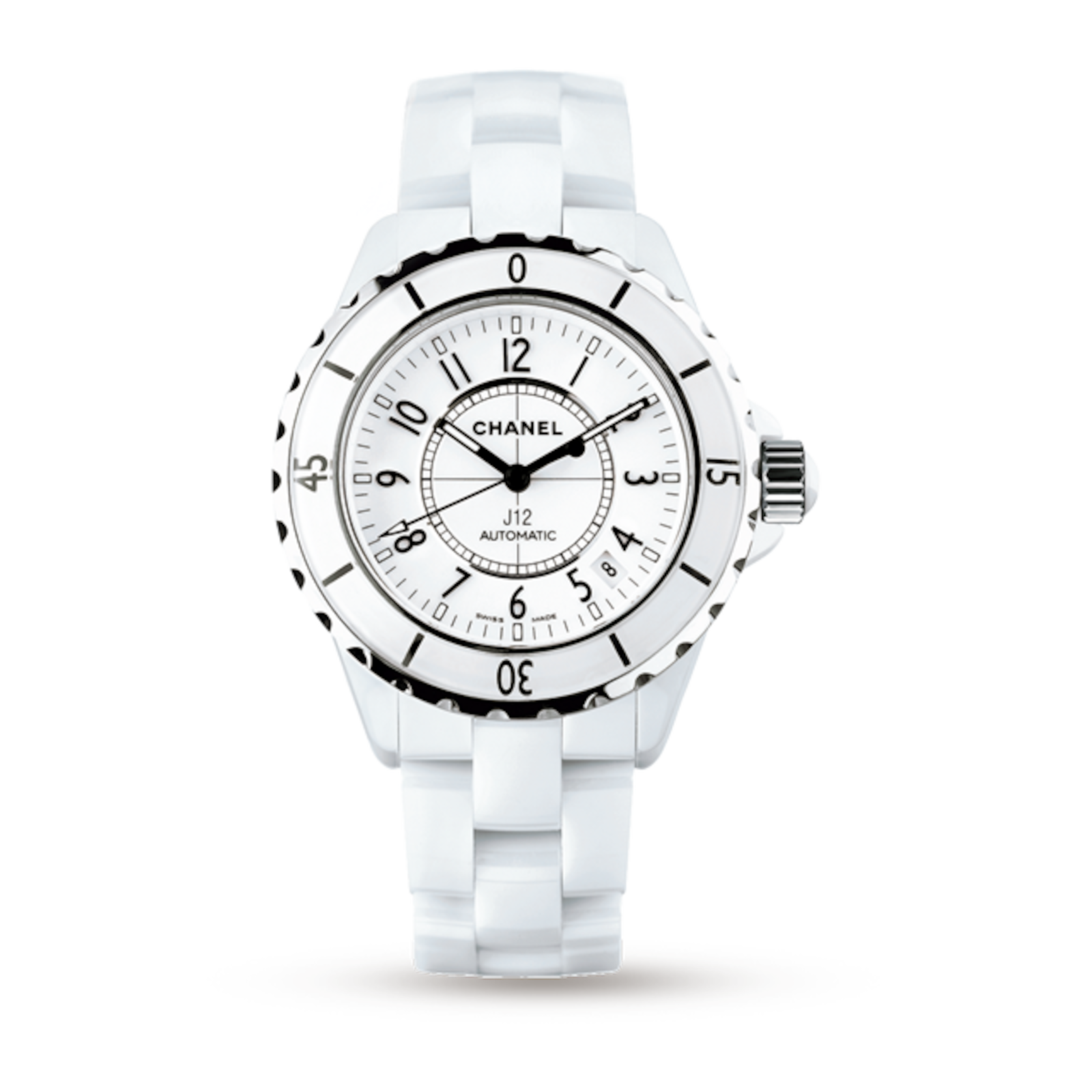 CHANEL J12 White Ceramic and Steel 38mm