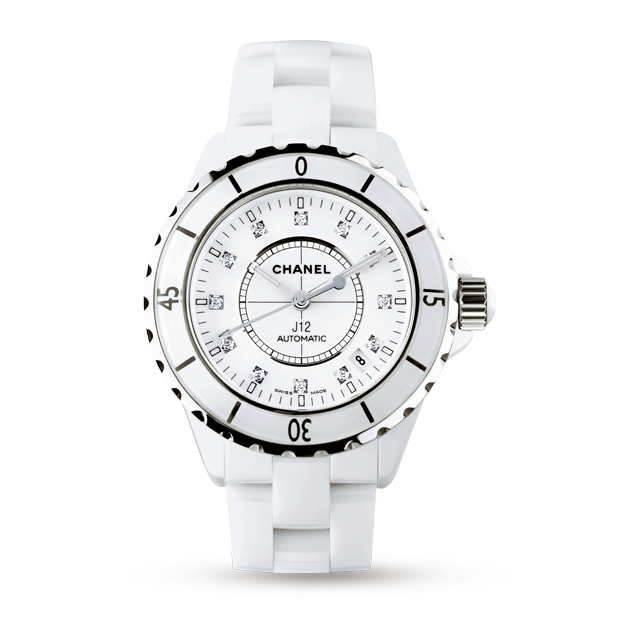 Chanel J12 White Ceramic and Steel 38mm Ladies Watch