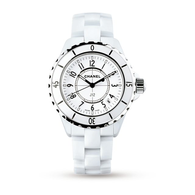 Chanel J12 White Ceramic and Steel 33mm Ladies Watch