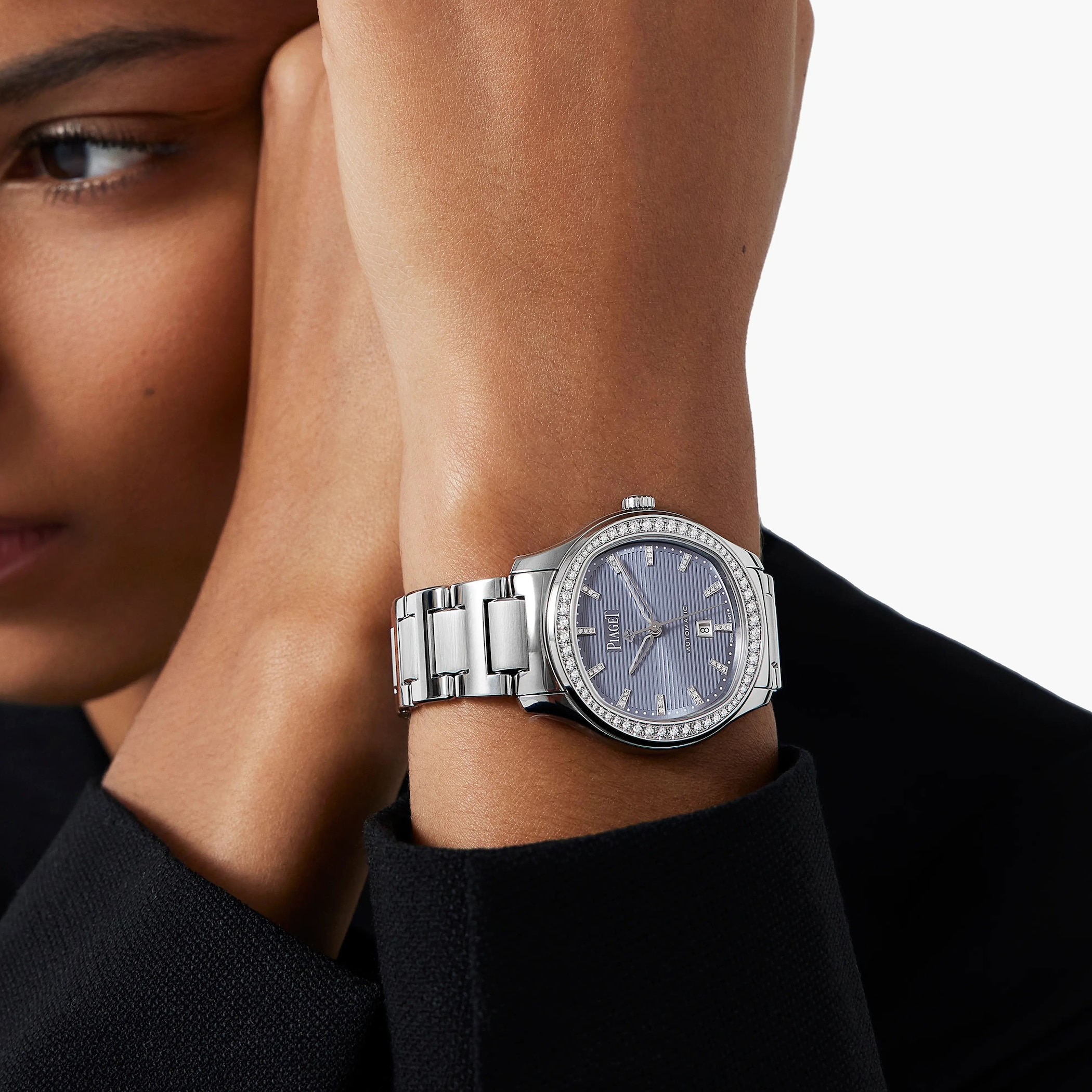 Piaget Polo Date 36mm Ladies Watch Blue