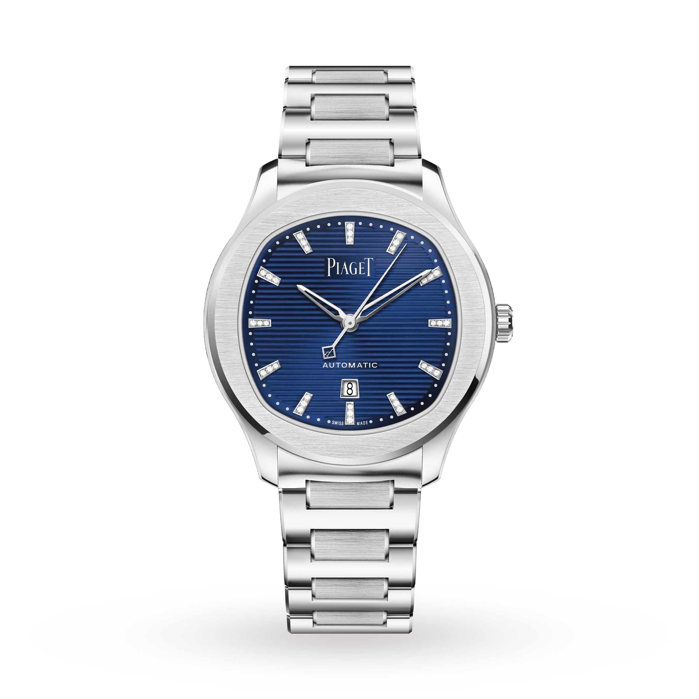 Steel hr 36mm sapphire signature blue & on sale silver