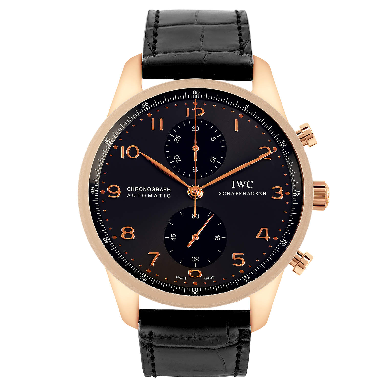 Iwc portugieser chronograph on sale gold