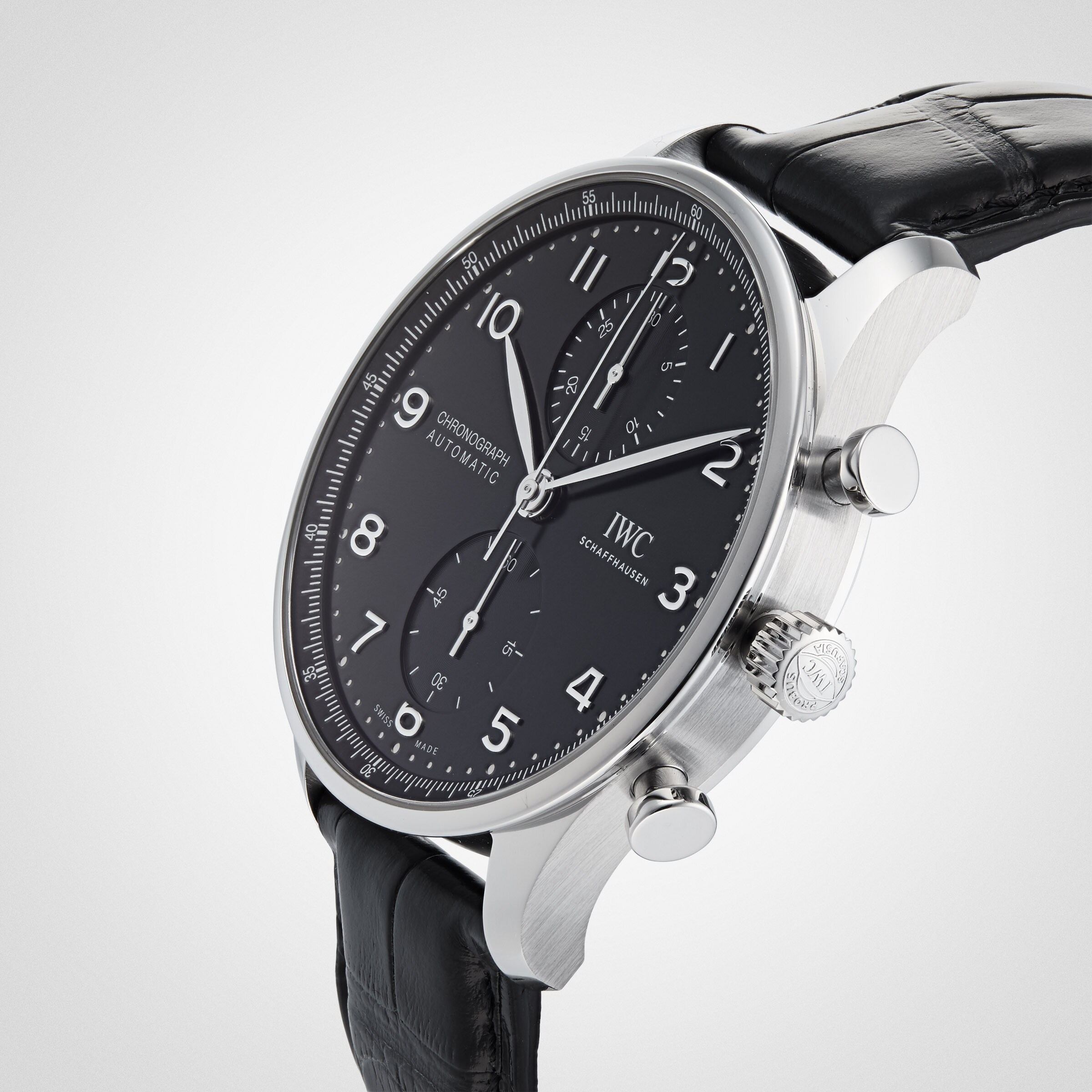 Iwc portugieser 2024 chronograph black