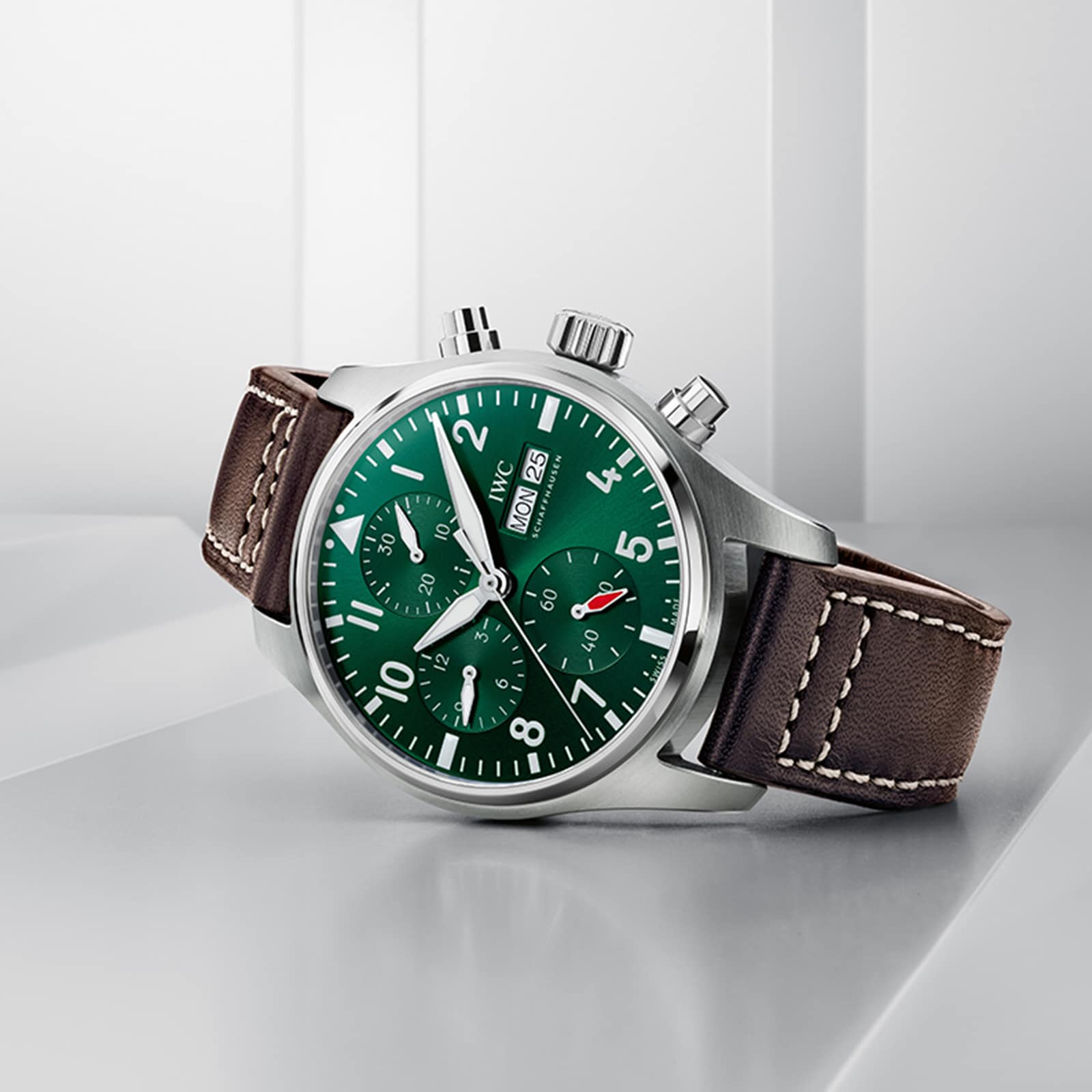 Iwc pilot chronograph online green