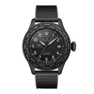 IWC Pilot's Timezoner Top Gun Ceratanium 46mm Mens Watch Black