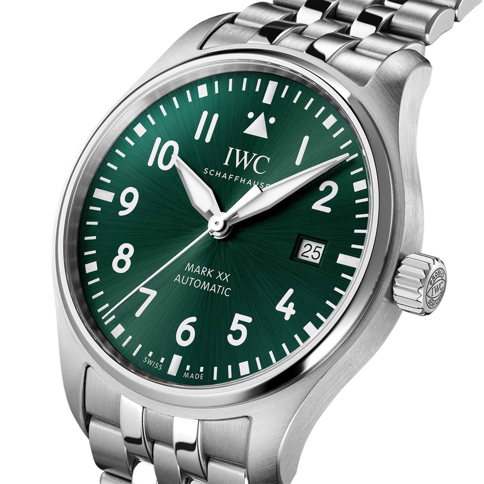 IWC Pilot's Mark XX 40mm Mens Watch Green IWC Pilot's Mark XX 40mm Mens Watch Green