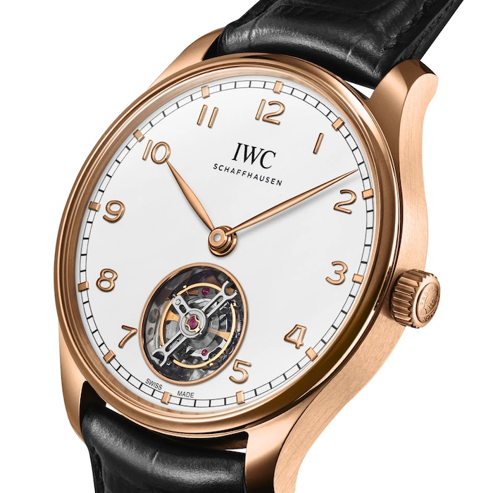IWC Portugieser Hand-Wound Tourbillon 42.5mm Mens Watch White