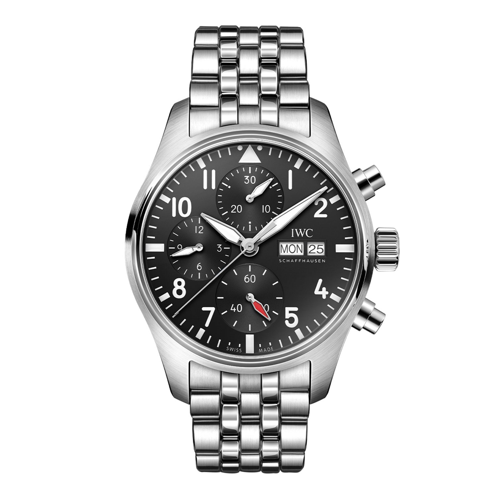 IWC Pilot Chronograph 41mm Mens Watch Black IWC Pilot Chronograph 41mm Mens Watch Black