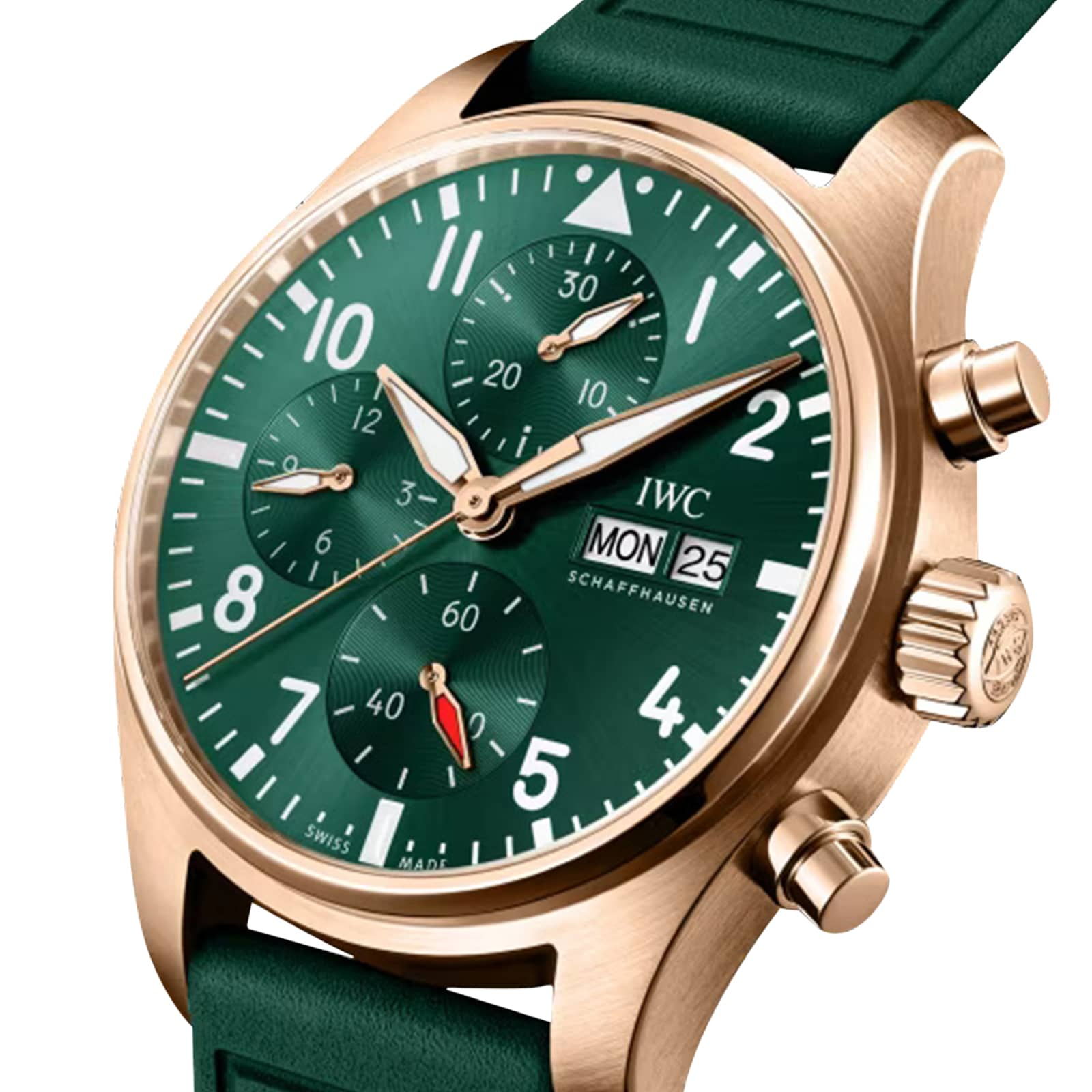 IWC Pilot Chronograph 41mm Mens Watch Green IW388110 Watches Of Switzerland UK