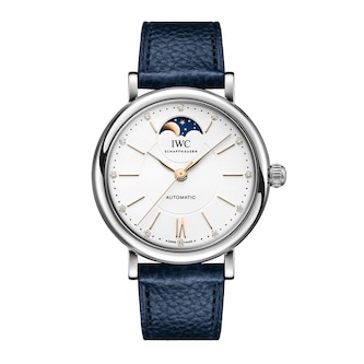 IWC Portofino Automatic Moon Phase 37mm Ladies Watch Silver