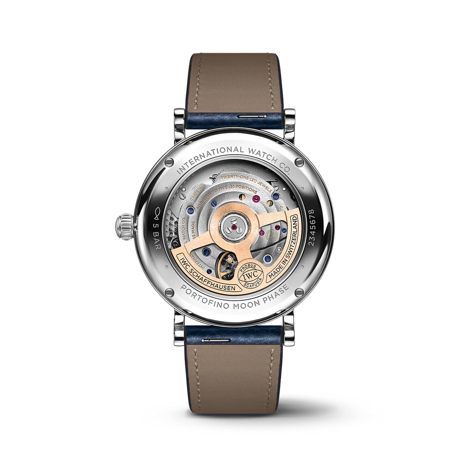 IWC Portofino Automatic Moon Phase 37mm Ladies Watch Silver