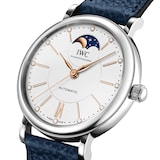 IWC Portofino Automatic Moon Phase 37mm Ladies Watch Silver