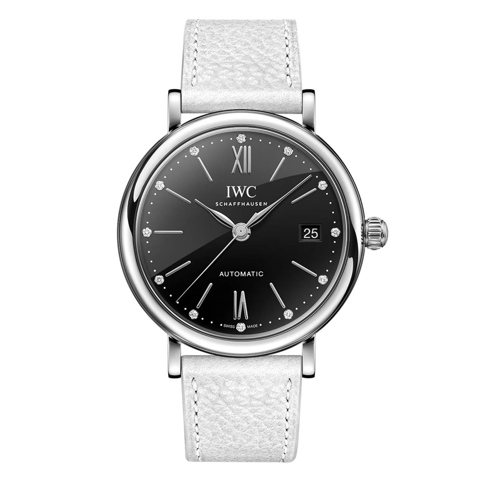 IWC Portofino Automatic 37mm Ladies Watch Black IW458611 Mappin and Webb