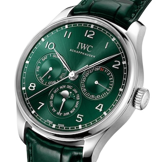 IWC Portugieser Automatic 42mm Mens Watch Green IWC Portugieser Automatic 42mm Mens Watch Green