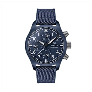 IWC Pilot Chronograph 41 Top Gun Oceana 42mm Mens Watch Blue