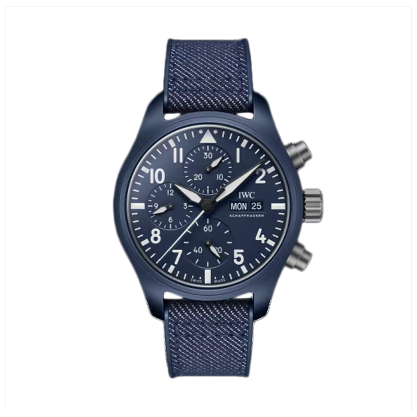 IWC Pilot Chronograph 41 Top Gun Oceana 42mm Mens Watch Blue