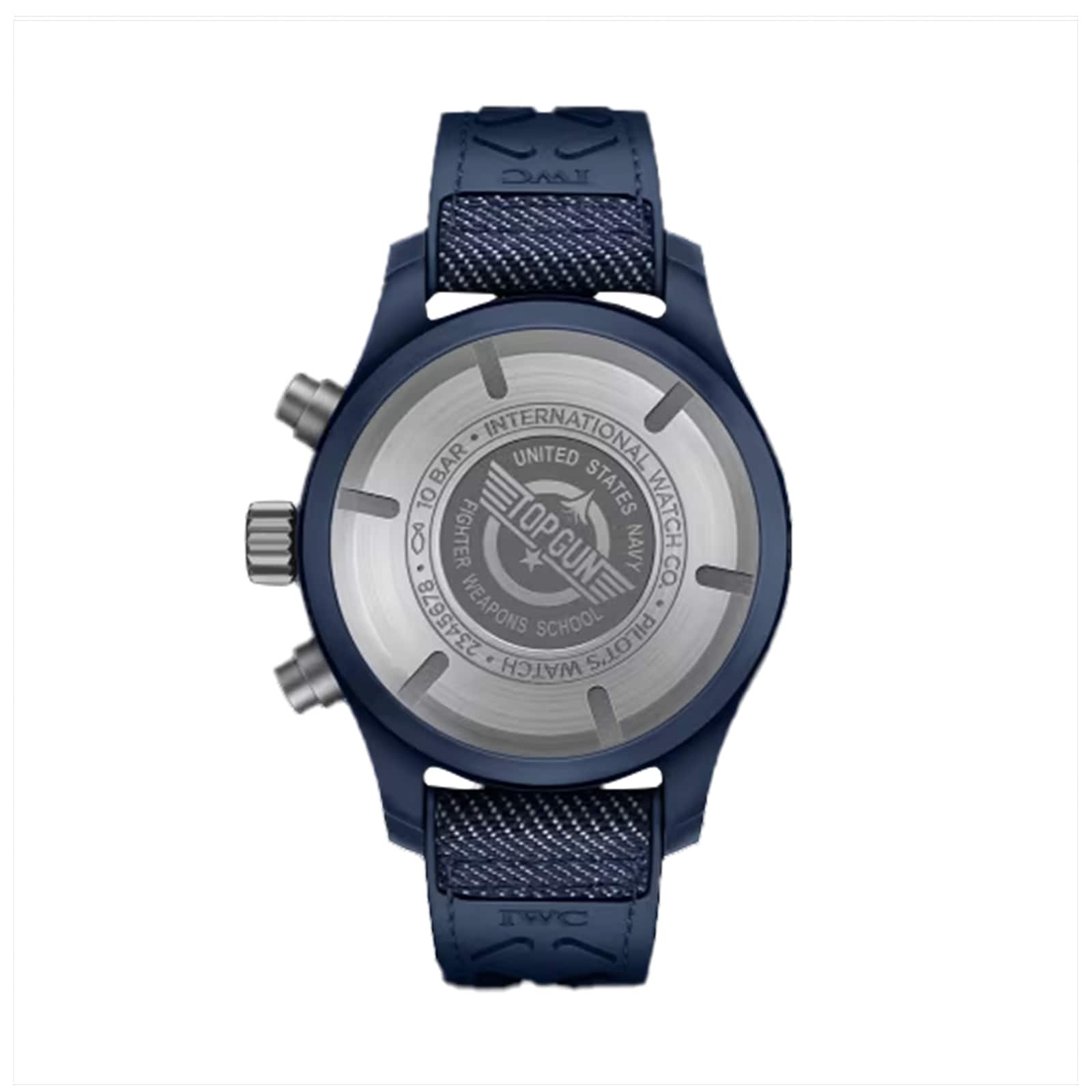 IWC Pilot Chronograph 41 Top Gun Oceana 42mm Mens Watch Blue