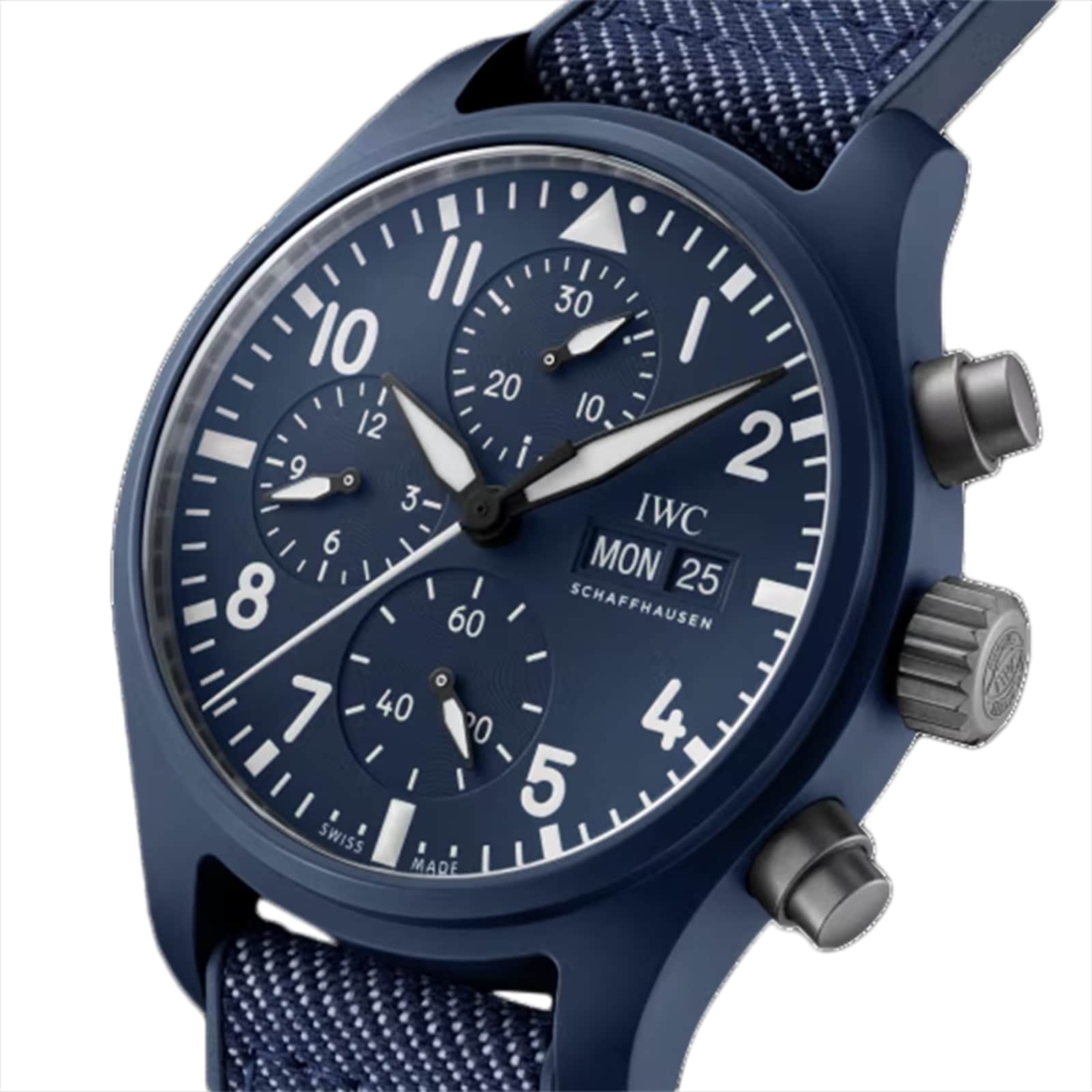 IWC Pilot Chronograph 41 Top Gun Oceana 42mm Mens Watch Blue