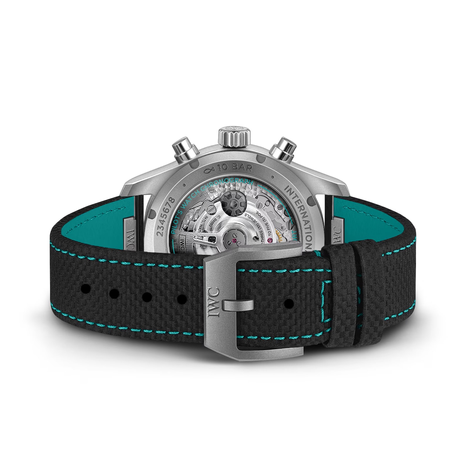 IWC Pilot Chronograph Mercedes - AMG Petronas Formula One Team 41mm Mens Watch Black