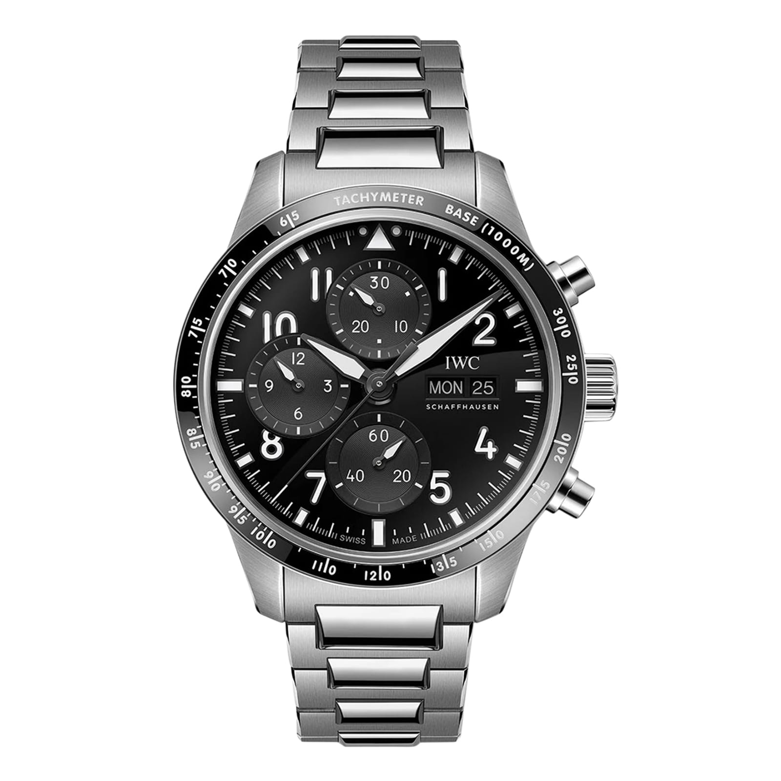 IWC Pilot Performance Chronograph 41mm AMG Mens Watch Black Titanium IWC Pilot Performance Chronograph 41mm AMG Mens Watch Black Titanium