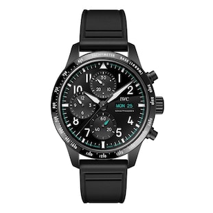 IWC Pilot Performance Chronograph 41mm Mercedes AMG Petronas Formula OneTM Team Mens Watch Black Rubber