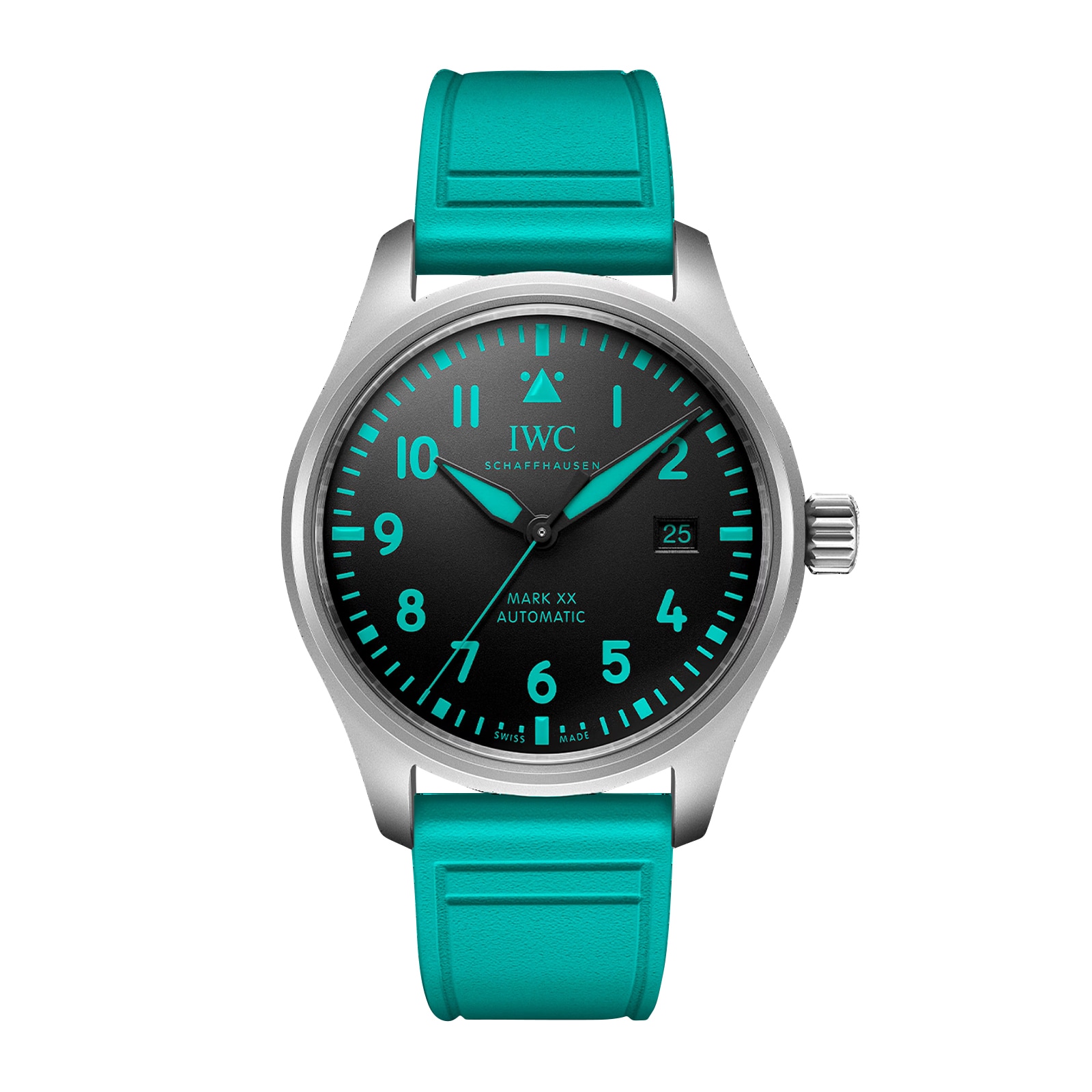 IWC Pilot Watch Mark XX Mercedes - AMG PETRONAS Formula One™ Team 40mm Mens Watch Black IWC Pilot Watch Mark XX Mercedes - AMG PETRONAS Formula One™ Team 40mm Mens Watch Black