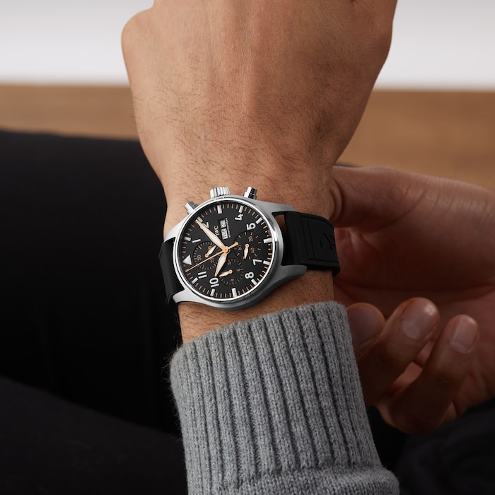 IWC Pilot's Chronograph 41mm APXGP Mens Watch Black