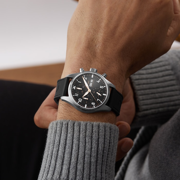 IWC Pilot's Chronograph 43mm APXGP Mens Watch Black